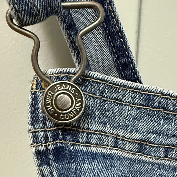 Silver Jeans Women's Blue Denim Overalls - Picture 4 of 11